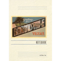 Vintage Lined Notebook Greetings from Brownsville, Texas