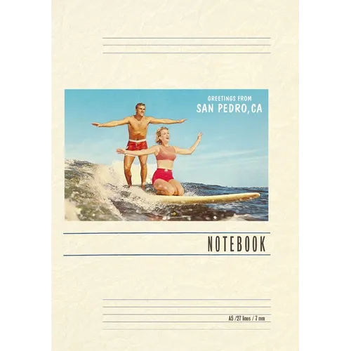 Vintage Lined Notebook Greetings from San Pedro