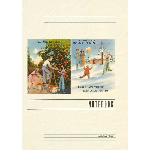 Vintage Lined Notebook Greetings from Boynton Beach