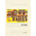 Vintage Lined Notebook Greetings from Big Trees, Santa Cruz, California