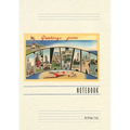 Vintage Lined Notebook Greetings from Delaware