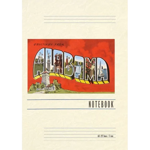 Vintage Lined Notebook Greetings from Alabama