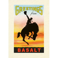 Vintage Lined Notebook Greetings from Basalt, Bronco