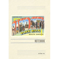 Vintage Lined Notebook Greetings from Rapid City, Black Hills