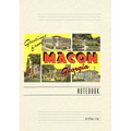Vintage Lined Notebook Greetings from Macon
