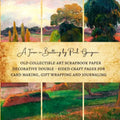 A Farm in Brittany by Paul Gauguin Old Collectible Art Scrapbook Paper Decorative Double - Sided Craft Pages for Card Making, Gift Wrapping and Journa