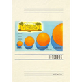 Vintage Lined Notebook Greetings from Florida, Orange Sizing