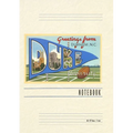 Vintage Lined Notebook Greetings from Duke University, Durham