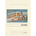 Vintage Lined Notebook Greetings from Seaside Heights, New Jersey